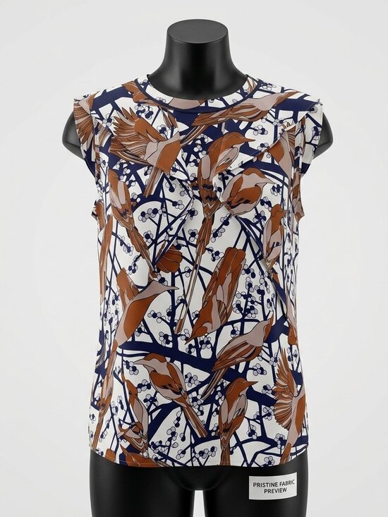 Tops - Vintage Marc by Marc Jacobs Silk Novelty Print Blouse Size Medium